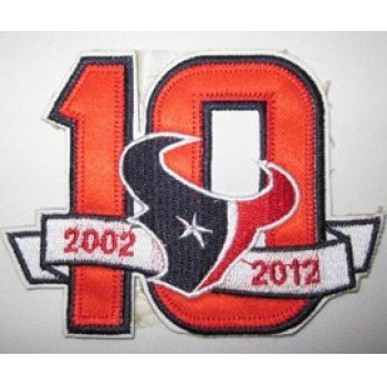 Houston Texans 10th Anniversary Patch