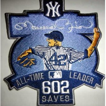 New York Yankees Mariano Rivera 602 All-Time Saves Patch