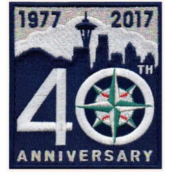 Seattle Mariners 2017 Blue Sliver 40th Anniversary Team Logo Patch