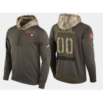 Nike Coyotes Men's Customized Olive Salute To Service Pullover Hoodie
