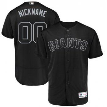 San Francisco Giants Majestic 2019 Players' Weekend Flex Base Authentic Roster Custom Black Jersey