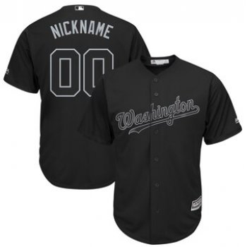 Washington Nationals Majestic 2019 Players' Weekend Cool Base Roster Custom Black Jersey