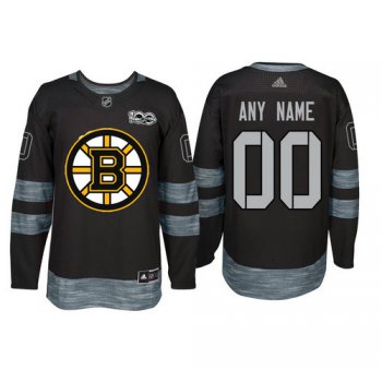 Adidas Boston Bruins Black 1917-2017 100th Anniversary Stitched NHL Custom Jersey