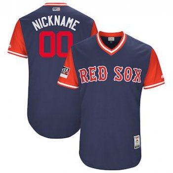 Men's Boston Red Sox Majestic Navy 2018 Players' Weekend Authentic Flex Base Custom Jersey