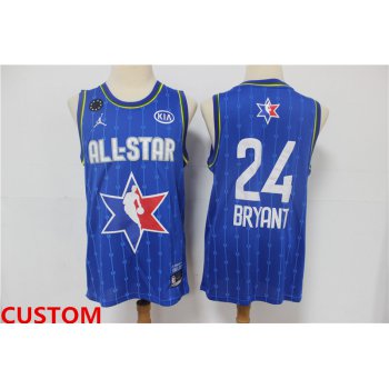 Men's Custom The Jordan Brand 2020 All-Star Game Swingman Stitched Blue NBA Jersey