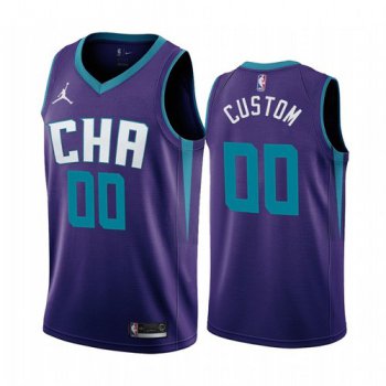 Nike Charlotte Hornets Custom Purple 2019-20 Statement Edition NBA Jersey