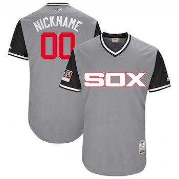 Men's Chicago White Sox Majestic Gray 2018 Players' Weekend Authentic Flex Base Custom Jersey