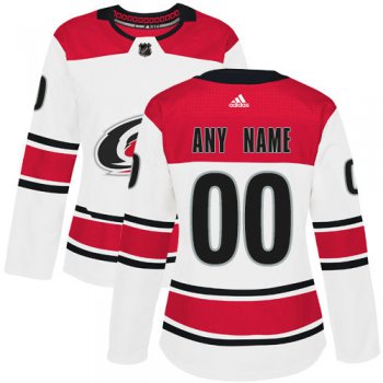Women's Adidas Carolina Hurricanes NHL Authentic White Customized Jersey