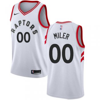 Men's Nike Customized Toronto Raptors Swingman Men's White NBA Association Edition Jersey