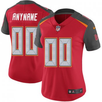 Women's Nike Tampa Bay Buccaneers Home Red Customized Vapor Untouchable Limited NFL Jersey