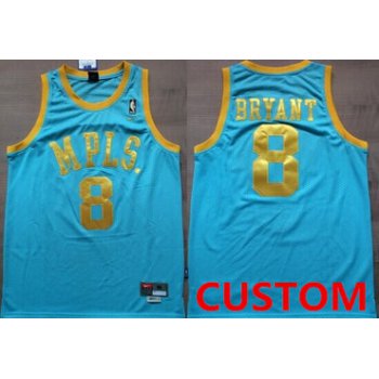 Custom Los Angeles Lakers MPLS Blue Swingman Throwback Jersey