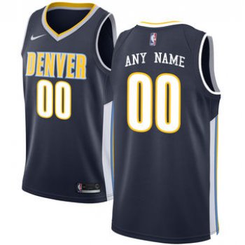 Men's Denver Nuggets Nike Navy Swingman Custom Icon Edition Jersey
