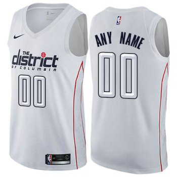 Men's Nike NBA Washington Wizards City Edition Nike Authentic White Customized Jersey