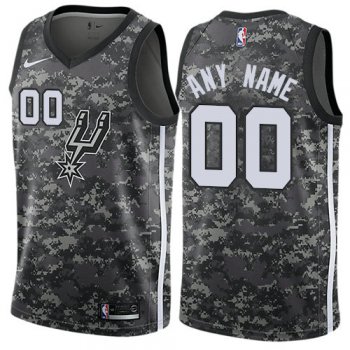 Men's Nike San Antonio Spurs Customized Authentic Camo NBA City Edition Jersey