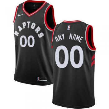 Men's Nike Toronto Raptors Customized Swingman Black Alternate NBA Statement Edition Jersey