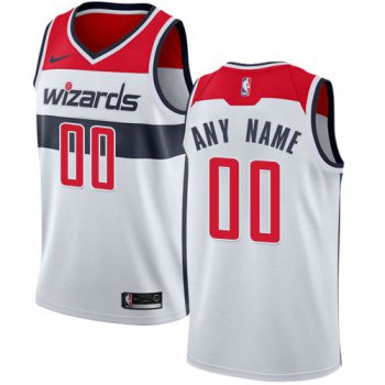 Men's Nike Washington Wizards Customized Swingman White Home NBA Association Edition Jersey