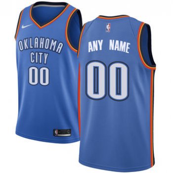 Men's Oklahoma City Thunder Nike Blue Swingman Custom Icon Edition Jersey