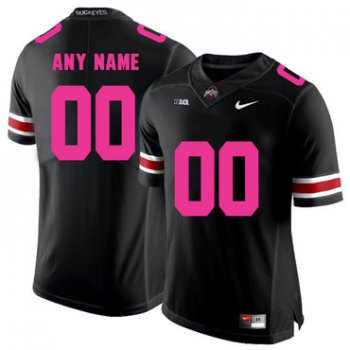 Ohio State Buckeyes Black Customized 2018 Breast Cancer Awareness College Football Jersey