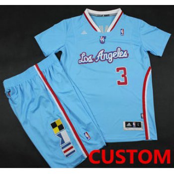 Custom Los Angeles Clippers Blue Revolution 30 Swingman NBA Jerseys Short Suits 2013 New Style