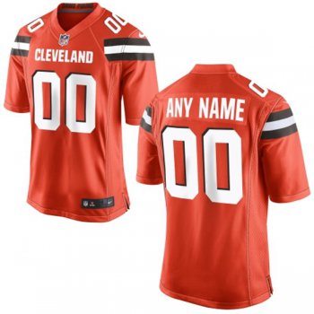 Men's Nike Cleveland Browns Customized 2015 Orange Limited Jersey
