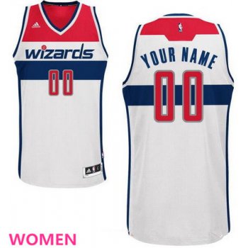 Women's Washington Wizards White Swingman Custom adidas Swingman Home Basketball Jersey