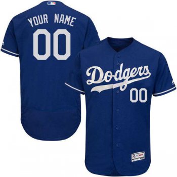 Mens Los Angeles Dodgers Royal Blue Customized Flexbase Majestic MLB Collection Jersey