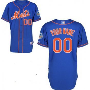 Men's New York Mets Customized 2012 Blue Jersey