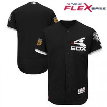 Men's Chicago White Sox Majestic Black 2017 Spring Training Authentic Flex Base Stitched MLB Custom Jersey