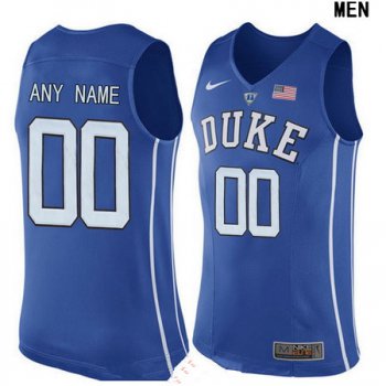 Men's Duke Blue Devils Custom Nike Performance Elite College Basketball Jersey - Royal Blue
