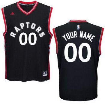Men's Toronto Raptors adidas New Black Custom Alternate Revolution 30 Swingman Jersey