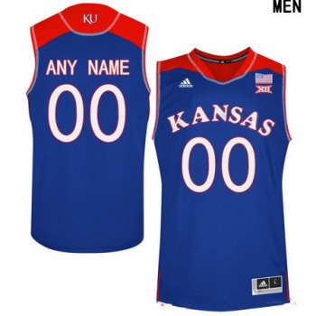 Women's Kansas Jayhawks Custom Adidas College Basketball Authentic Jersey - Royal Blue