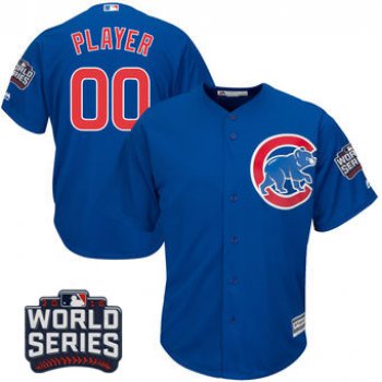 Youth Chicago Cubs Majestic White 2016 World Series Bound Home Custom Cool Base Team Jersey