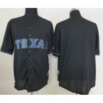 Kids' Texas Rangers Customized 2012 Black Fashion Jersey