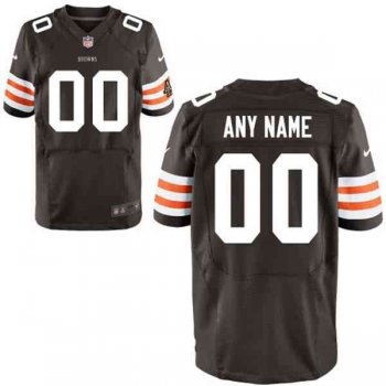 Men's Cleveland Browns Nike Brown Customized 2014 Elite Jersey