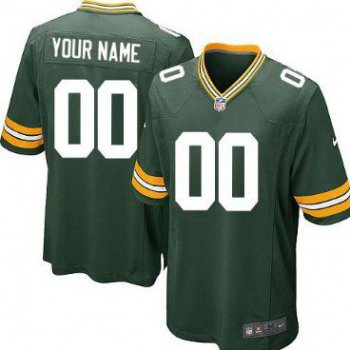Youth Nike Green Bay Packers Customized Green Game Jersey