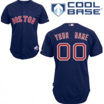 Kids' Boston Red Sox Customized Navy Blue Jersey