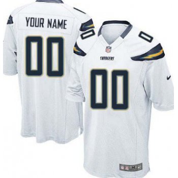 Kids' Nike San Diego Chargers Customized White Game Jersey
