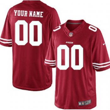 Kids' Nike San Francisco 49ers Customized Red Limited Jersey
