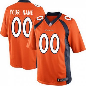 Men's Nike Denver Broncos Customized 2013 Orange Game Jersey