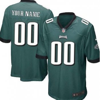 Men's Nike Philadelphia Eagles Customized Dark Green Limited Jersey