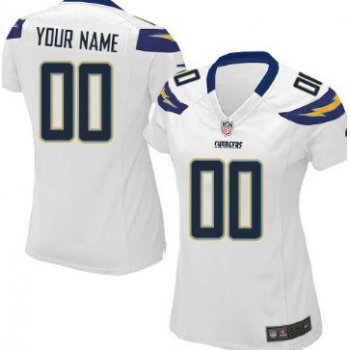 Women's Nike San Diego Chargers Customized White Limited Jersey