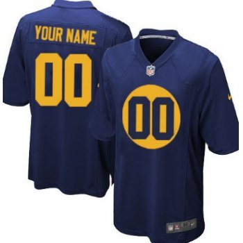 Kids' Nike Green Bay Packers Customized Navy Blue Limited Jersey