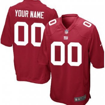 Kids' Nike New York Giants Customized Red Limited Jersey