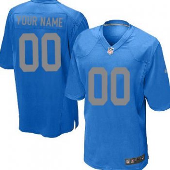 Men's Nike Detroit Lions Customized Navy Blue Limited Jersey