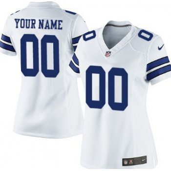Women's Nike Dallas Cowboys Customized White Limited Jersey
