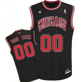 Kids Chicago Bulls Customized Black Jersey
