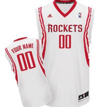 Kids Houston Rockets Customized White Jersey