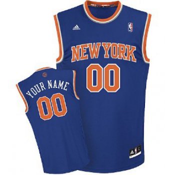 Kids New York Knicks Customized Blue Jersey