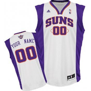 Kids Phoenix Suns Customized White Jersey