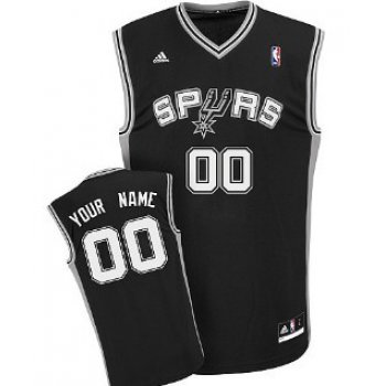 Kids San Antonio Spurs Customized Black Jersey